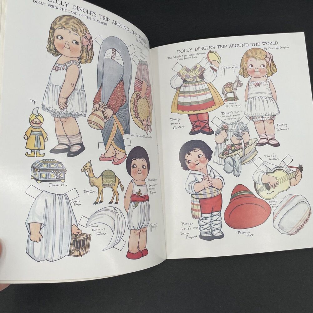 Lot of 2 Dolly Dingle 30 Full Color Paper Dolls and Coloring Book Grace Drayton - Picture 6 of 12